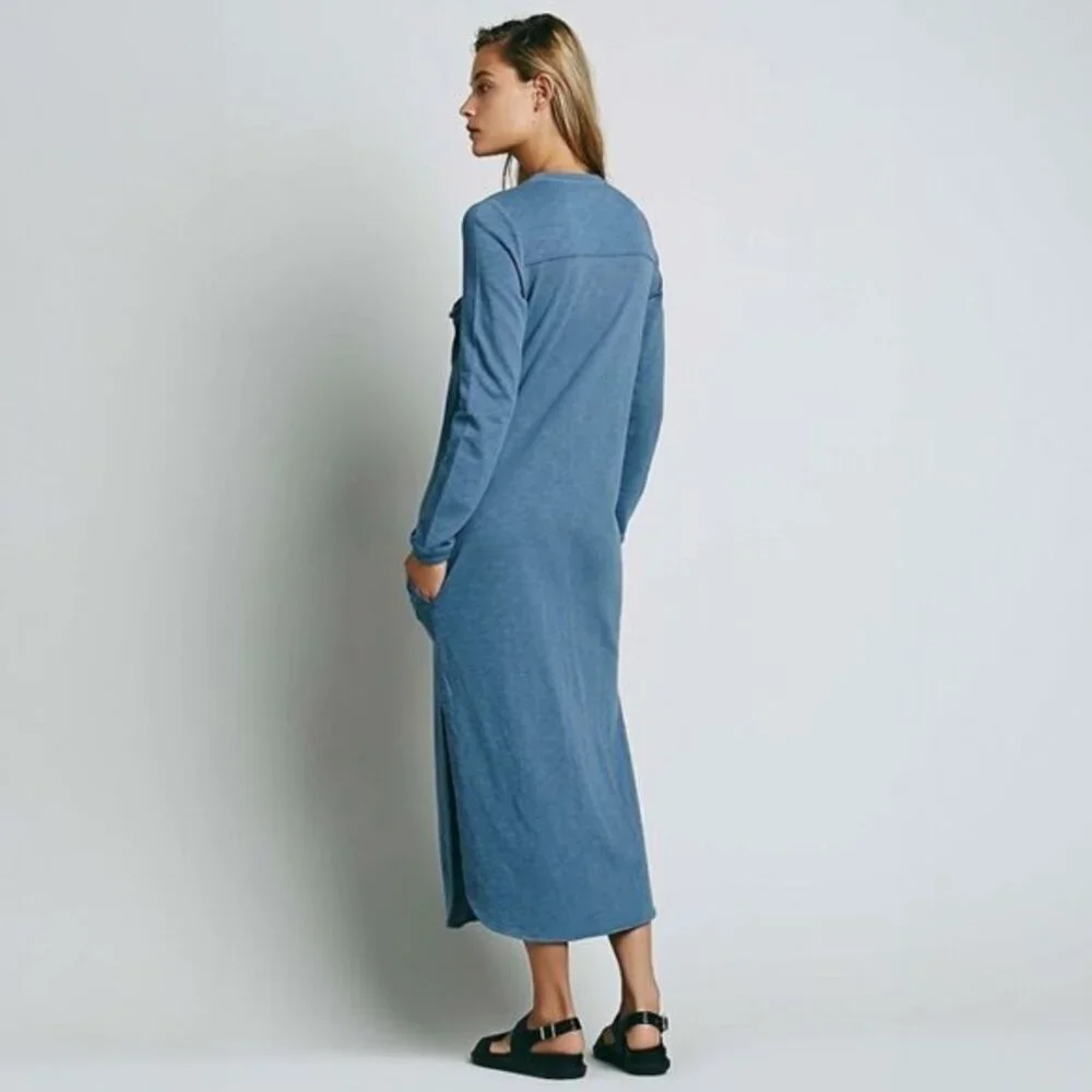 Free People FP Beach Something About Sam Shirtdress in Blue - sz Small